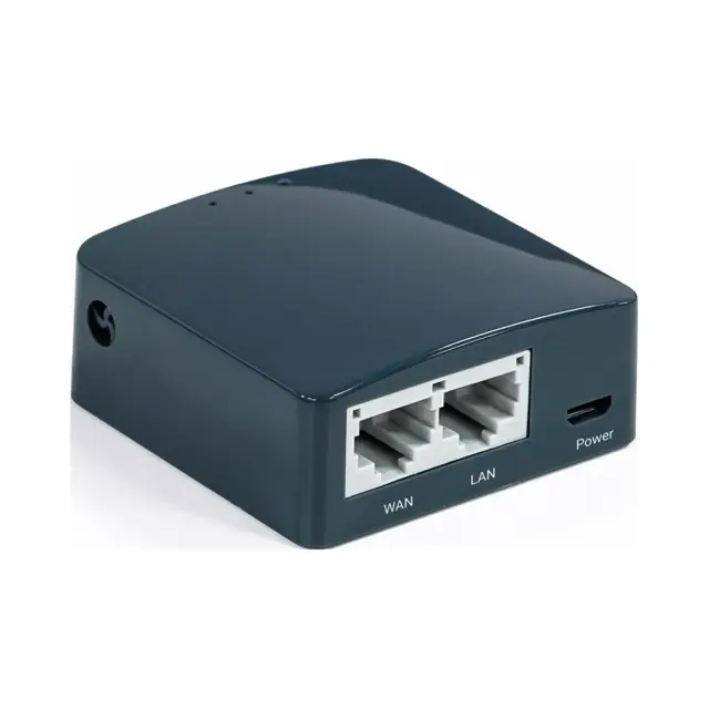 GL.iNet Shadow GL-AR300M16 — порти WAN, LAN та живлення Micro USB