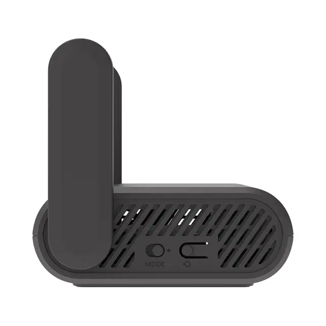 GL.iNet Slate Plus GL-A1300 — left side with MODE and Reset buttons