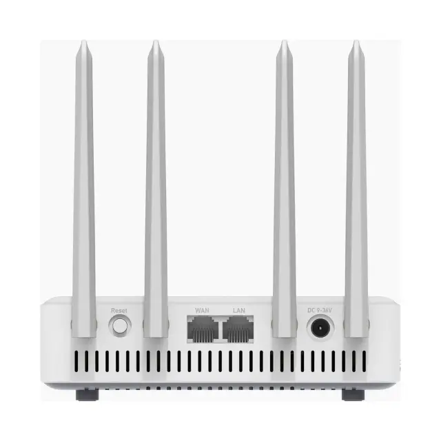 GL.iNet Spitz Plus GL-X2000 — front view: WAN, LAN and power ports